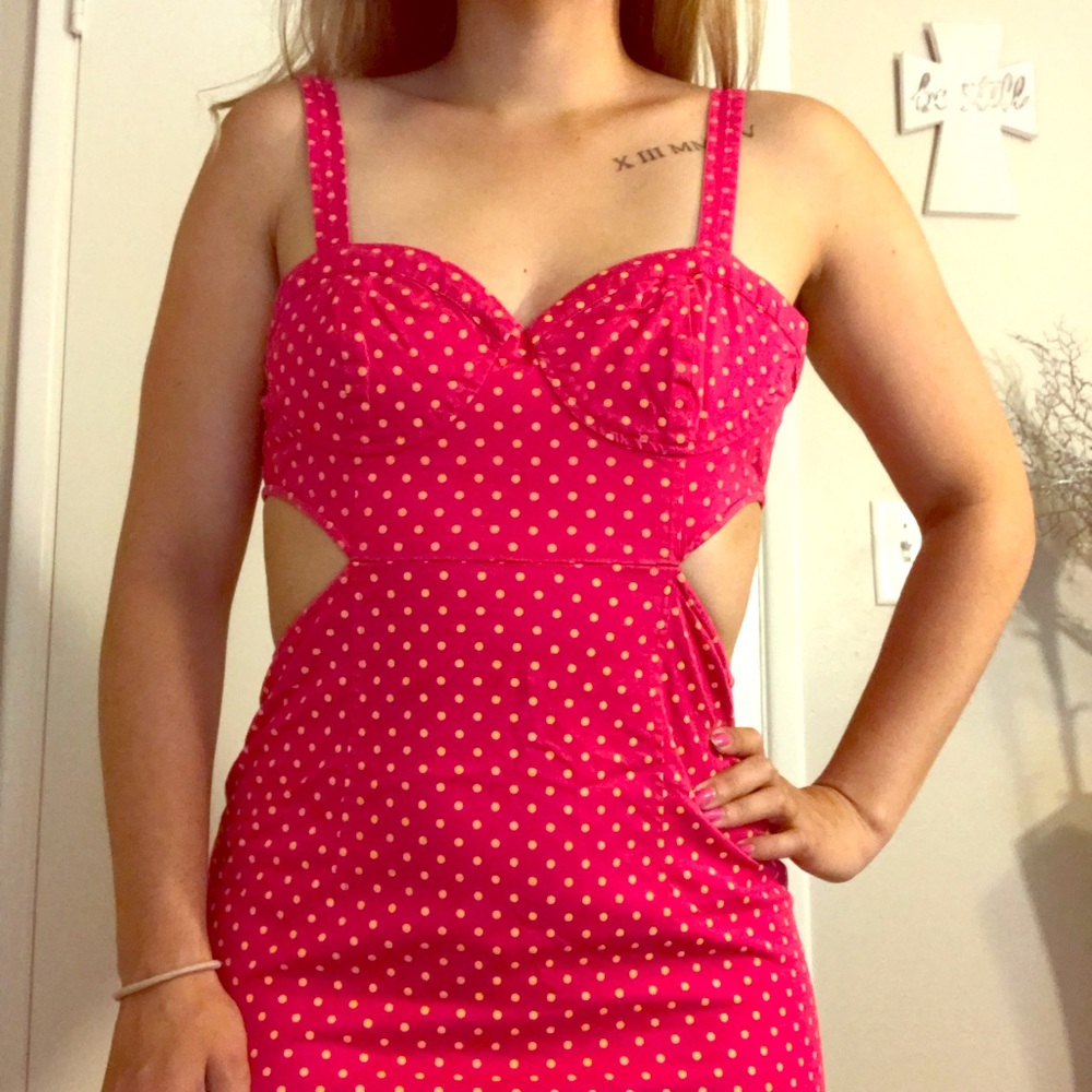 Pokadot mini dress
